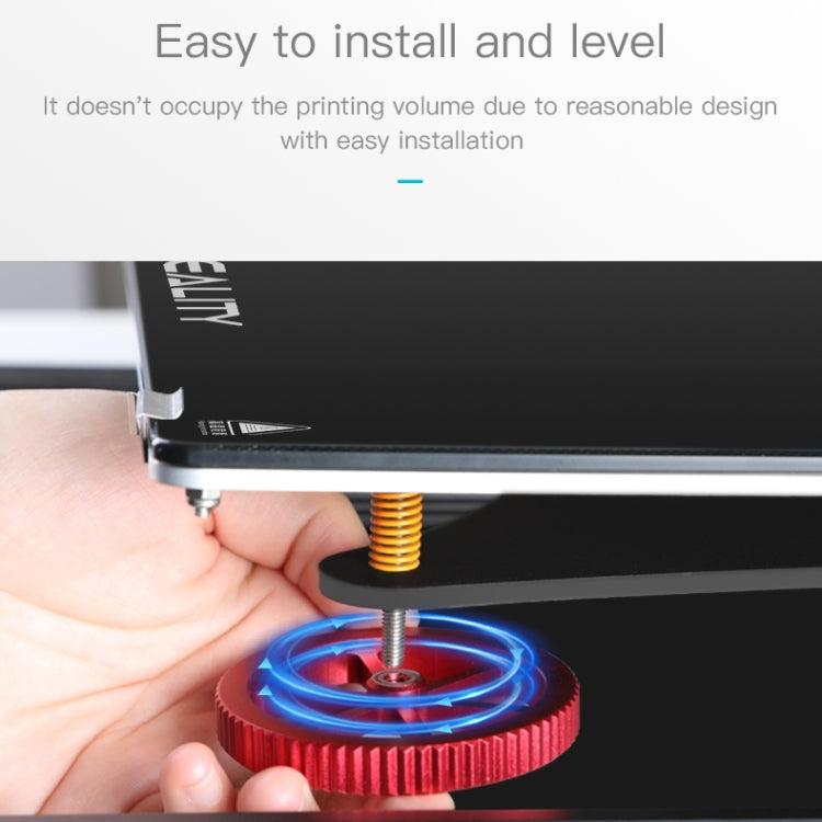 Écrou de nivellement à main rouge en métal Creality pour Ender-3 / Ender-3 Pro / Ender-3 V2 / CR-10 Pro V2 imprimante 3D