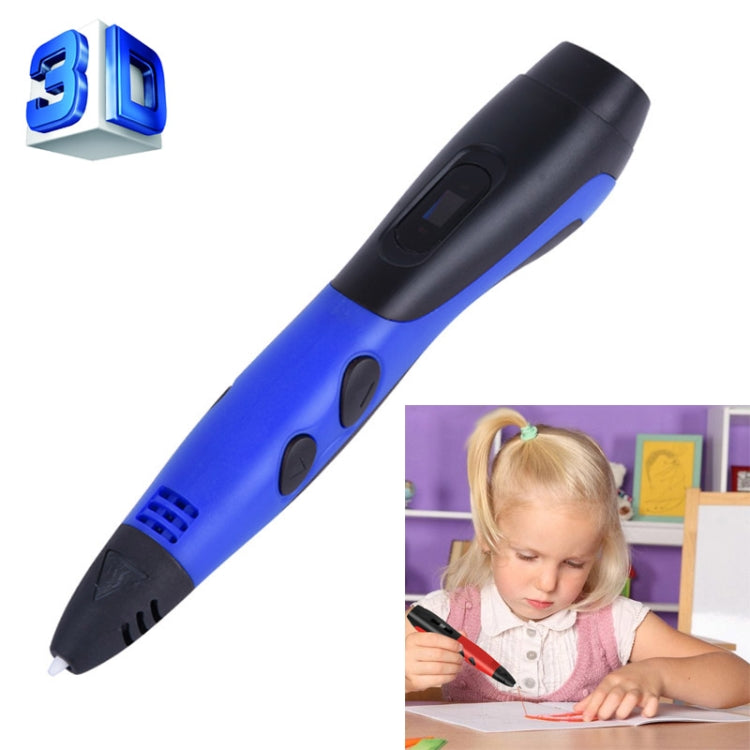 Stylo d'impression 3D avec écran LCD pour enfants, filament ABS / PLA 6ème génération (Bleu + Noir), EPR5210L, EPR5210R, EPR5210W, EPR5210Y