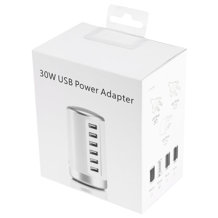 Chargeur XLD4 30W 6 ports USB Adaptateur secteur CA 100-240 V, prise US