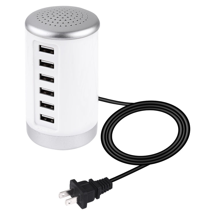 Chargeur XLD4 30W 6 ports USB Adaptateur secteur CA 100-240 V, prise US