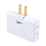 Multiprise mini fine 1 vers 3 avec rotation à 180 degrés 15A, prise US, AC 110-220V