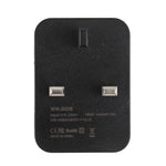 Adaptateur secteur de voyage WN-2018 à double USB, prise UK