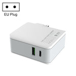 Chargeur de voyage rapide pliable LDNIO A4403C 30W PD + Auto-id avec câble 8 broches de 1 m, prise AU, avec câble 8 broches, 30W avec câble 8 broches