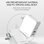 Chargeur de voyage rapide pliable LDNIO A4403C 30W PD + Auto-id avec câble 8 broches de 1 m, prise AU, avec câble 8 broches, 30W avec câble 8 broches
