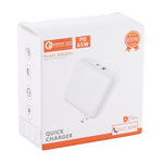 Chargeur rapide USB multifonction portable avec broche pliable à 90 degrés PD65W-A6 PD 65W, prise US