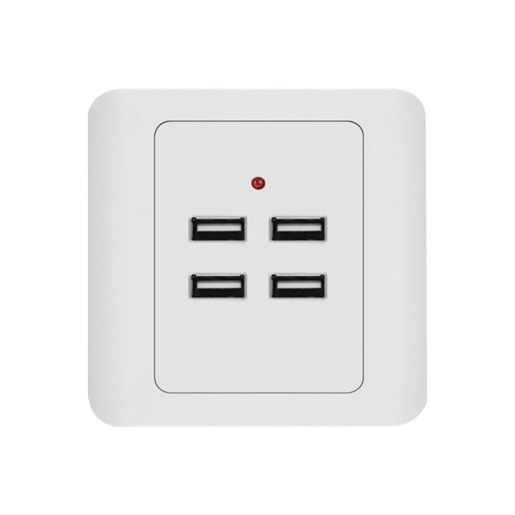 Chargeur mural 5V 3.1A 4 ports USB Adaptateur Station d'accueil Prise panneau d'alimentation, entrée 36V, 4 ports USB 2.0