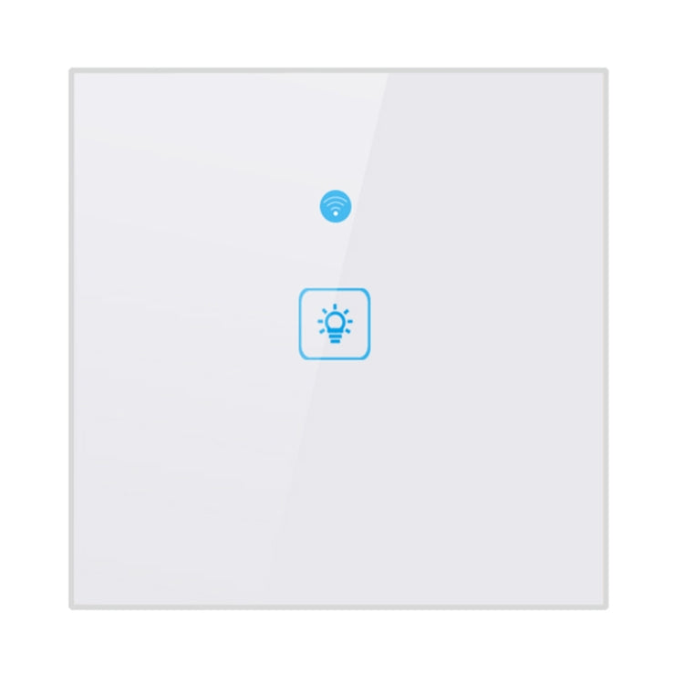Interrupteur mural intelligent à panneau en verre trempé 1 gang WS-UK-01 avec contrôle APP EWeLink et tactile 2A, AC 90V-250V, prise UK, 1 gang