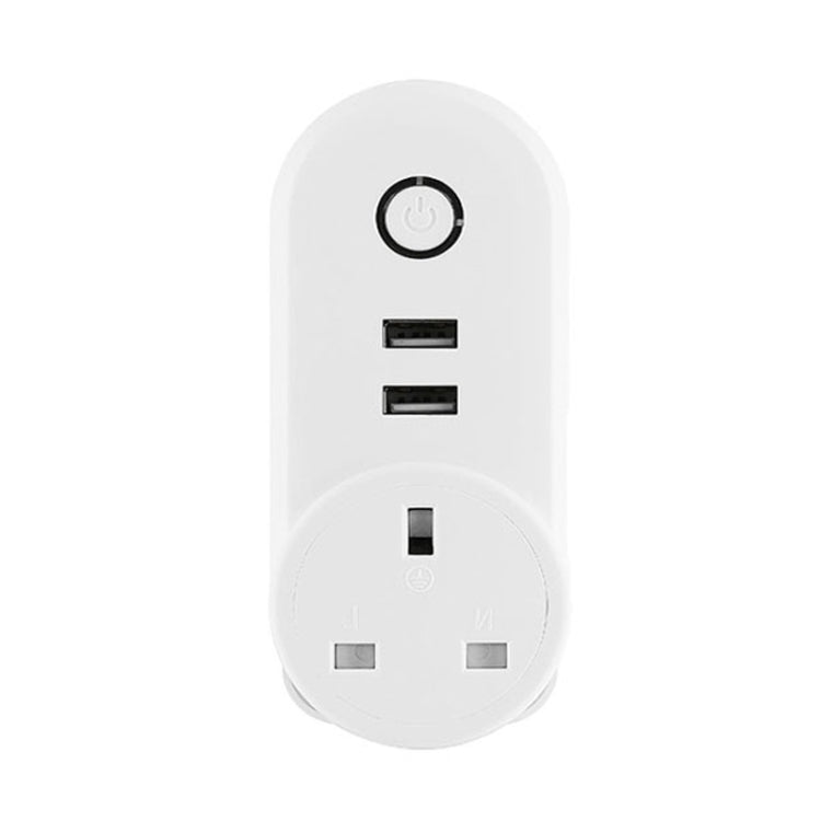 SA-002 prise secteur intelligente WiFi avec 2 ports USB + 1 prise EU, compatible Alexa et Google Home, AC 110V-230V, prise EU, prise UK, prise US