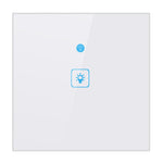 WS-EU-01 Interrupteur mural intelligent EWeLink avec commande tactile et panneau en verre trempé 2A, 1 Gang, CA 90V-250V, prise UE