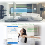 WS-EU-01 Interrupteur mural intelligent EWeLink avec commande tactile et panneau en verre trempé 2A, 1 Gang, CA 90V-250V, prise UE
