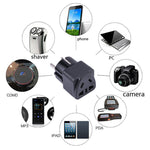Adaptateur secteur universel portable à cinq trous WK vers prise EU, WK vers EU, WK vers UK