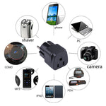 Adaptateur secteur portable à trois trous US vers UK, US vers EU, US vers UK