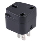 Adaptateur secteur portable à prise trois broches UK vers US & Mexique, UK vers US