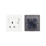 Prise d'Alimentation PC Type 86 13A à Trois Trous avec Interrupteur Lumineux, Prise UK