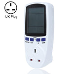 Compteur d'énergie à affichage LCD AC 230-250V 50Hz Max 13A, watt, volt, analyseur de puissance, moniteur automatique d'électricité, prise UK, AC 230-250V prise UK