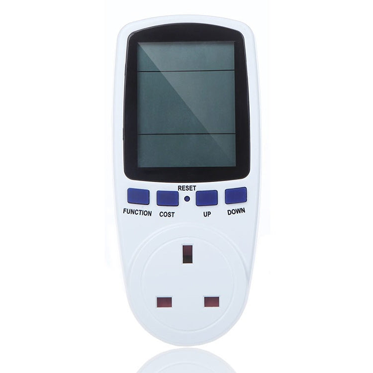 Compteur d'énergie à affichage LCD AC 230-250V 50Hz Max 13A, watt, volt, analyseur de puissance, moniteur automatique d'électricité, prise UK, AC 230-250V prise UK