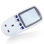 Compteur d'énergie à affichage LCD AC 230-250V 50Hz Max 13A, watt, volt, analyseur de puissance, moniteur automatique d'électricité, prise UK, AC 230-250V prise UK
