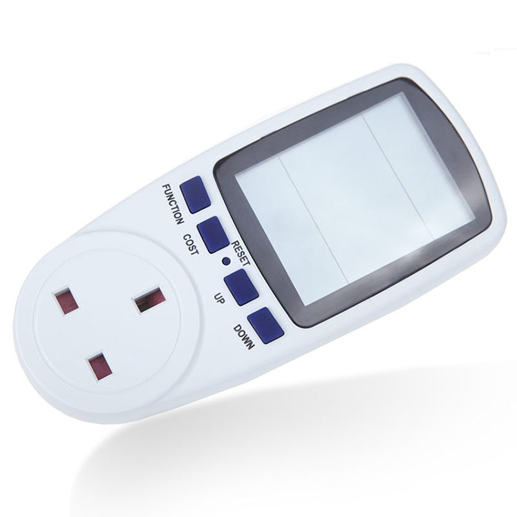 Compteur d'énergie à affichage LCD AC 230-250V 50Hz Max 13A, watt, volt, analyseur de puissance, moniteur automatique d'électricité, prise UK, AC 230-250V prise UK