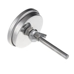 Thermomètres de four en acier inoxydable pour barbecue fumoir grill Thermomètre bimétallique jauge de température outils de cuisson avec double affichage & verre anti-buée, WSS-411