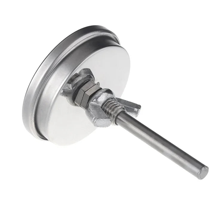 Thermomètres de four en acier inoxydable pour barbecue fumoir grill Thermomètre bimétallique jauge de température outils de cuisson avec double affichage & verre anti-buée, WSS-411