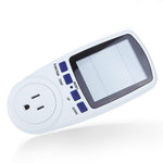 Compteur d'énergie à affichage LCD AC 120V 60Hz Max 15A, watt, ampères, volt, moniteur d'utilisation électrique, prise US, AC 120V prise US