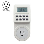 Prise domotique AC 120V avec affichage LCD, horloge, fonction heure d'été, minuterie changeable 12/24 heures, prise US, AC 120V prise US