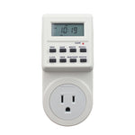 Prise domotique AC 120V avec affichage LCD, horloge, fonction heure d'été, minuterie changeable 12/24 heures, prise US, AC 120V prise US