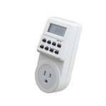 Prise domotique AC 120V avec affichage LCD, horloge, fonction heure d'été, minuterie changeable 12/24 heures, prise US, AC 120V prise US