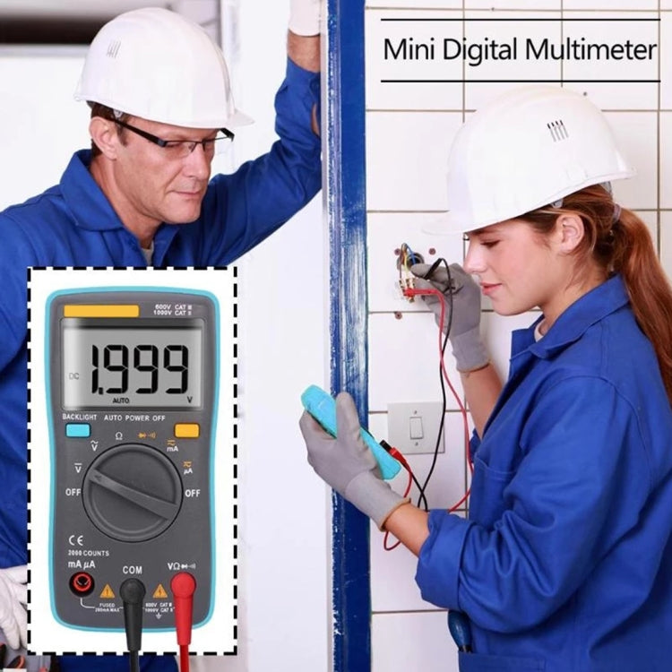 Multimètre numérique portable ZT98 CAT III 600V 2000 comptes avec rétroéclairage, testeur de courant AC/DC, tension, écran LCD et support, ZT98