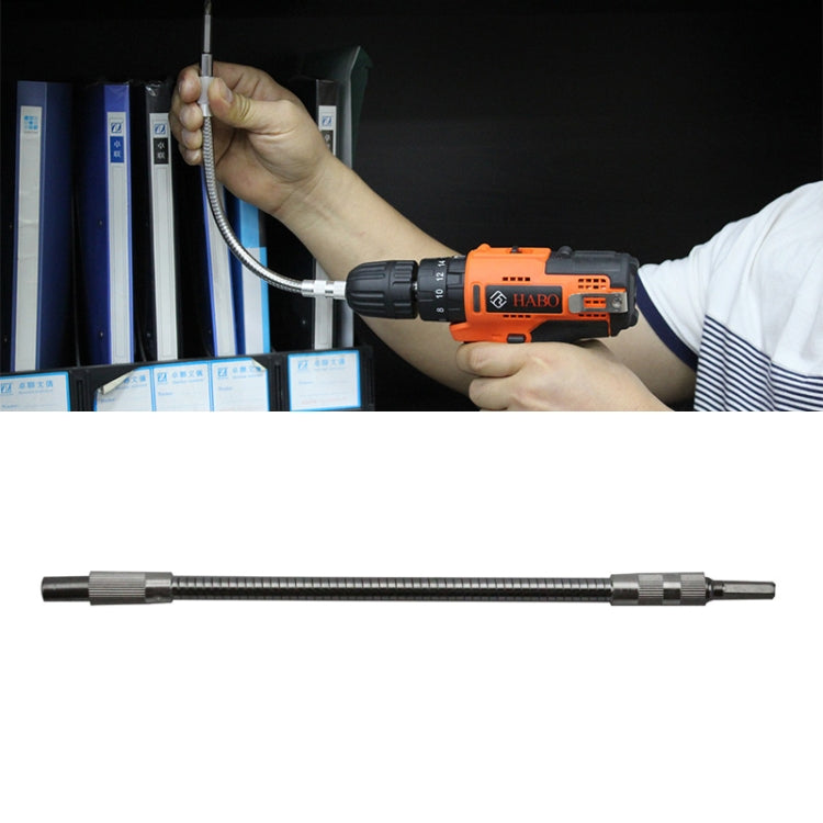 Tiges de perceuse à couple flexibles dédiées pour perceuse électrique rechargeable en métal, Longueur : 24,5 cm, Longueur : 24,5 cm