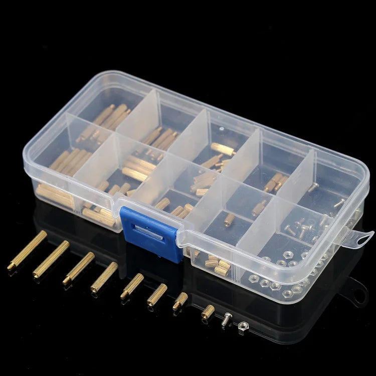 120 PCS Entretoise Mâle Femelle M2 en Laiton Moleté Colonne Ronde pour Carte PCB, M2
