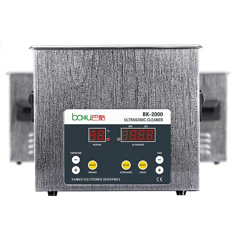 Nettoyeur à ultrasons BAKU BK-2000 120W 3.36L avec affichage LCD et panier, AC 220V, prise EU, BK-2000 120W 3.36L 220V