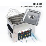 Nettoyeur à ultrasons BAKU BK-2000 120W 3.36L avec affichage LCD et panier, AC 220V, prise EU, BK-2000 120W 3.36L 220V