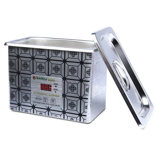 Nettoyeur à ultrasons BAKU BK-3050 35W / 50W réglable 0,8L avec écran LCD, CA 220V, BK-3050 35W / 50W 0,8L 220V