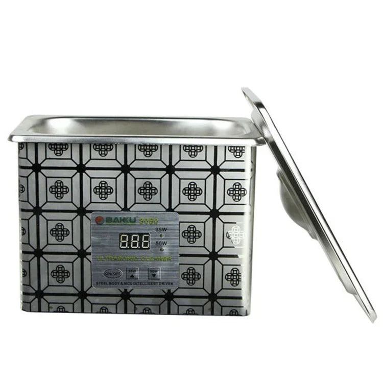 Nettoyeur à ultrasons BAKU BK-3050 35W / 50W réglable 0,8L avec écran LCD, CA 220V, BK-3050 35W / 50W 0,8L 220V