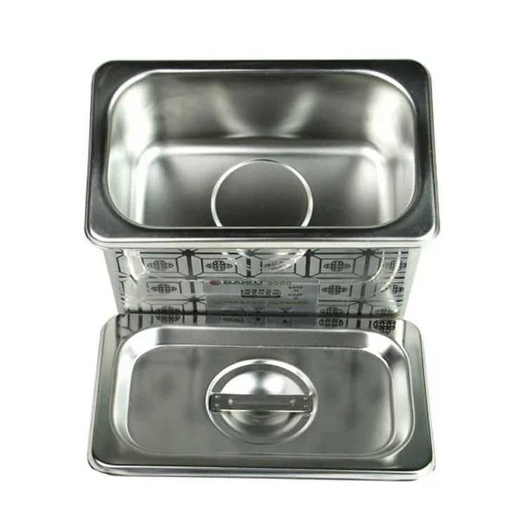 Nettoyeur à ultrasons BAKU BK-3050 35W / 50W réglable 0,8L avec écran LCD, CA 220V, BK-3050 35W / 50W 0,8L 220V