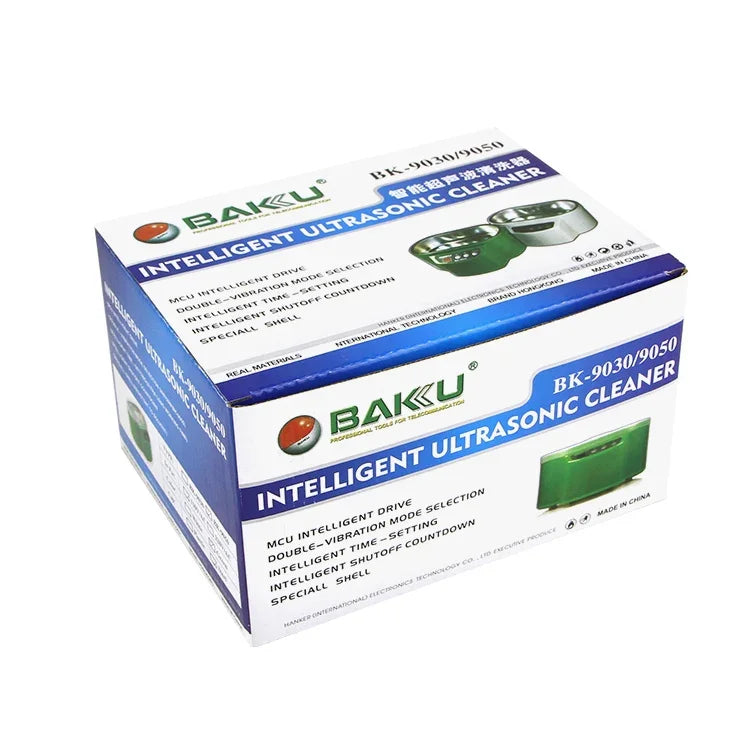 Nettoyeur à ultrasons BAKU BK-9050 30W / 50W réglable 0,6L avec écran LCD, CA 220V, BK-9050 30W / 50W 0,6L 220V vert, BK-9050 30W / 50W 0,6L 220V blanc