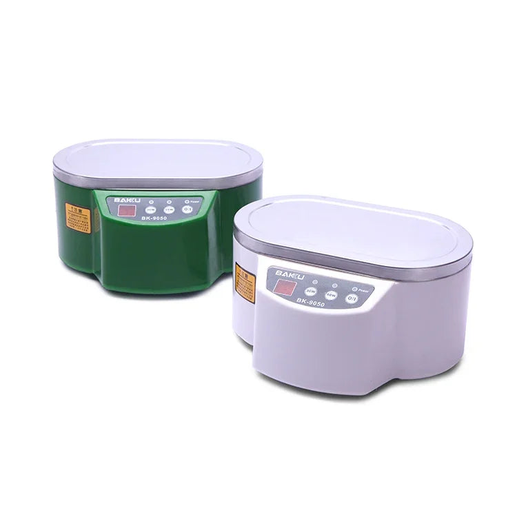 Nettoyeur à ultrasons BAKU BK-9050 30W / 50W réglable 0,6L avec écran LCD, CA 220V, BK-9050 30W / 50W 0,6L 220V vert, BK-9050 30W / 50W 0,6L 220V blanc