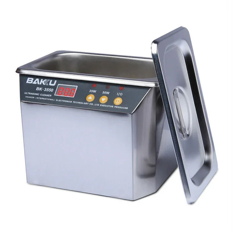 Nettoyeur à ultrasons BAKU BK-3550 35W / 50W réglable 0,8L avec écran LCD, AC 110V, prise US, BK-3550 35W / 50W 0,8L 110V