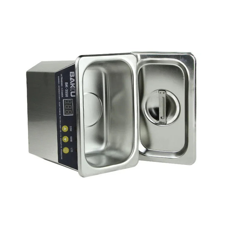 Nettoyeur à ultrasons BAKU BK-3550 35W / 50W réglable 0,8L avec écran LCD, AC 110V, prise US, BK-3550 35W / 50W 0,8L 110V
