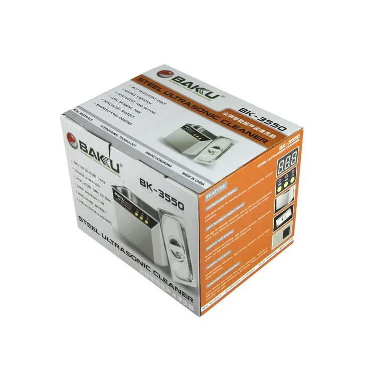 Nettoyeur à ultrasons BAKU BK-3550 35W / 50W réglable 0,8L avec écran LCD, AC 110V, prise US, BK-3550 35W / 50W 0,8L 110V