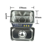 Nettoyeur à ultrasons BAKU BK-3550 35W / 50W réglable 0.8L avec écran LCD, AC 220V, prise EU, BK-3550 35W / 50W 0.8L 220V