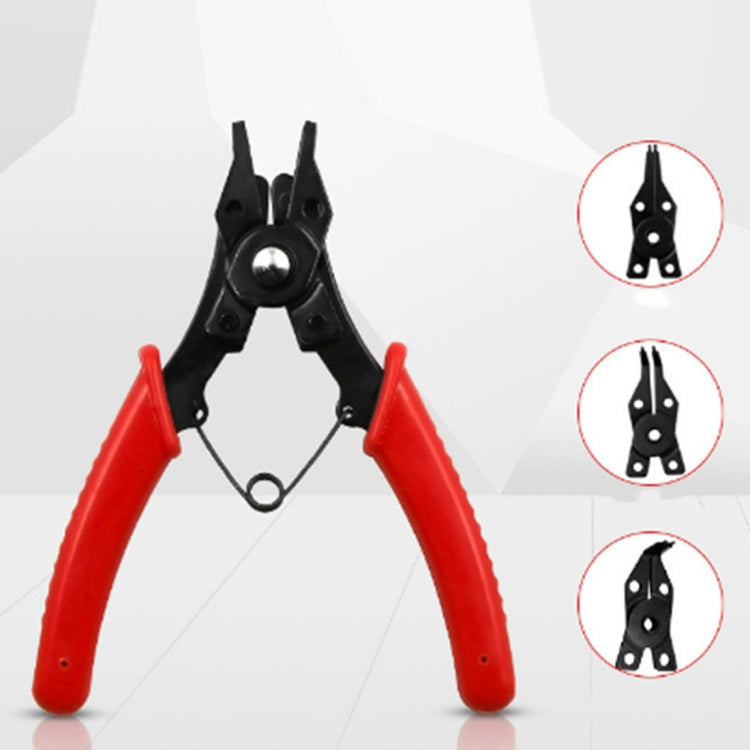 Pince 4 en 1 pour anneaux d'arrêt 10-15mm, pince combinée pour clips de retenue 45-180 degrés, 4 en 1