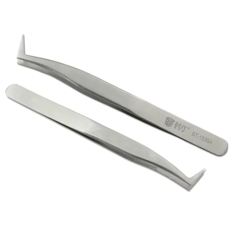 BEST BST-153SA Inox Courbé Pour Outils De Maquillage D'extension De Cils