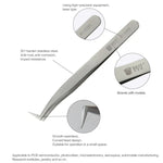 BEST BST-153SA Inox Courbé Pour Outils De Maquillage D'extension De Cils