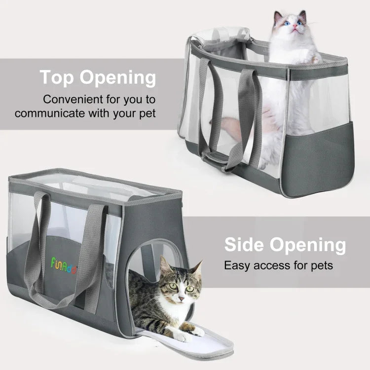 FUNADD Portable Breathable Pet Bag Outdoor Shoulder Tote Bag, Breathable Pet Bag