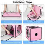 Bac de séchage pliable et portable FUNADD pour animaux de compagnie, adapté aux animaux jusqu'à 5 kg.