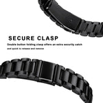 Three Beads Slingshot Buckle Solid Stainless Steel Watch Band for Fitbit Charge 4, Three Beads for Fitbit Charge 4