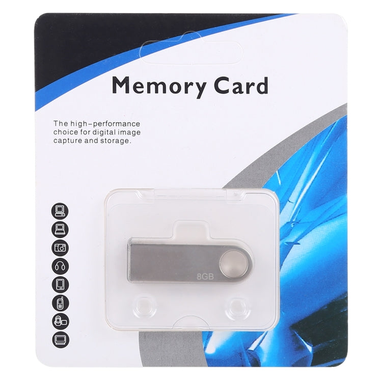 Clé USB métallique 8GB USB 2.0, 8GB