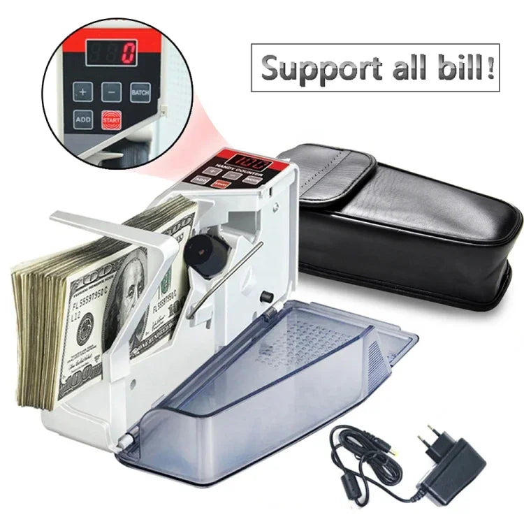 Compteuse de billets V40, mini, portable, petite, spécification : prise UE, prise UE